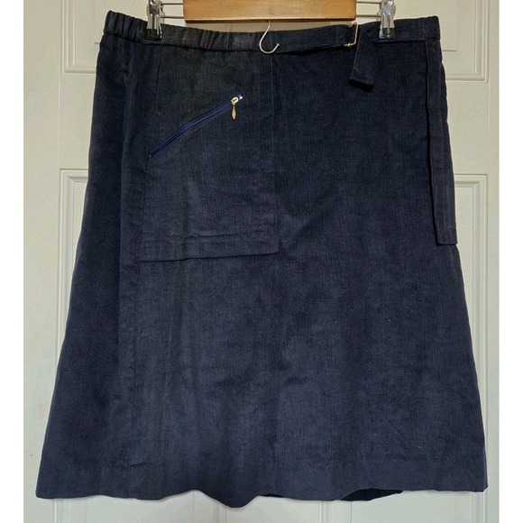 Leon Levin Sportswear Skirt Vintage Golf NWT Womens Size 12‎ Navy Blue *Flaw*